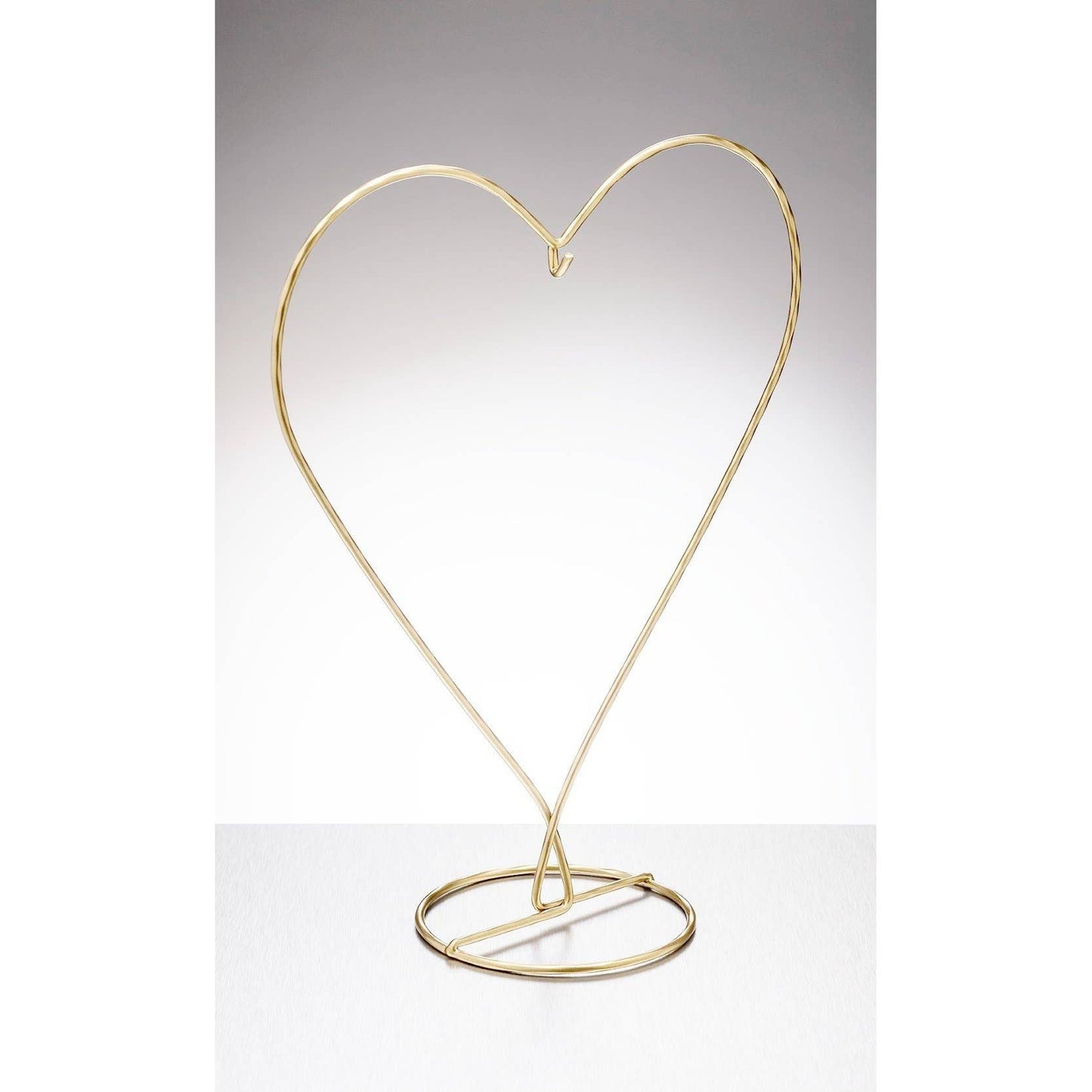 Elegant Heart-Shaped Metal Ornament Stand