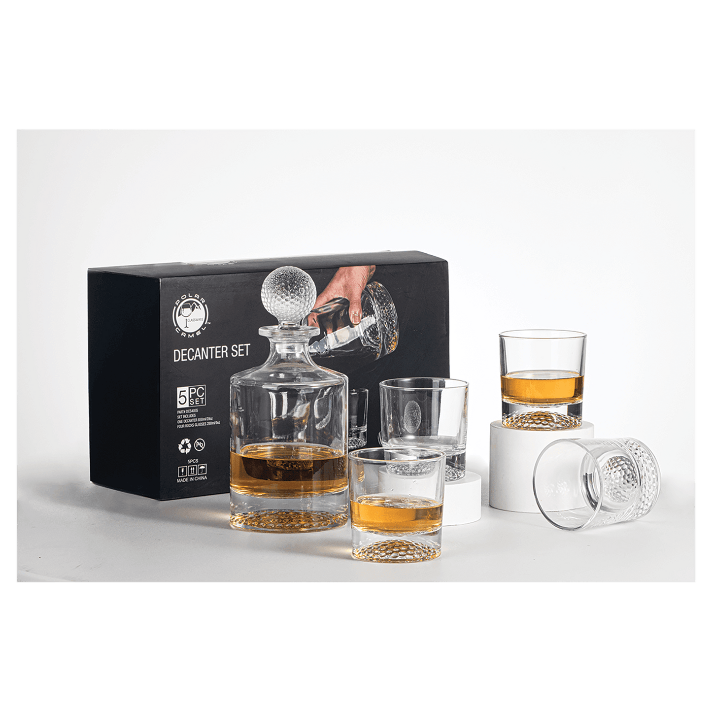 Round Golf Decanter Set