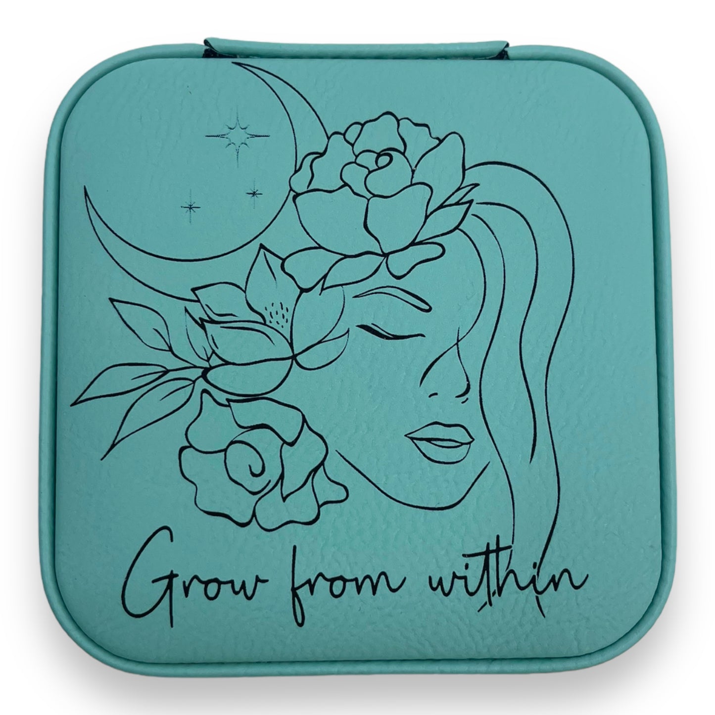 Leatherette Travel Jewelry Box {Grow from within}
