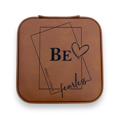 Leatherette Travel Jewelry Box {Be Fearless}