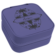 Load image into Gallery viewer, Leatherette Travel Jewelry Box {Grow from within}