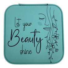 Load image into Gallery viewer, Leatherette Travel Jewelry Box {Let your Beauty shine}