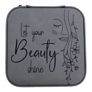 Leatherette Travel Jewelry Box {Let your Beauty shine}